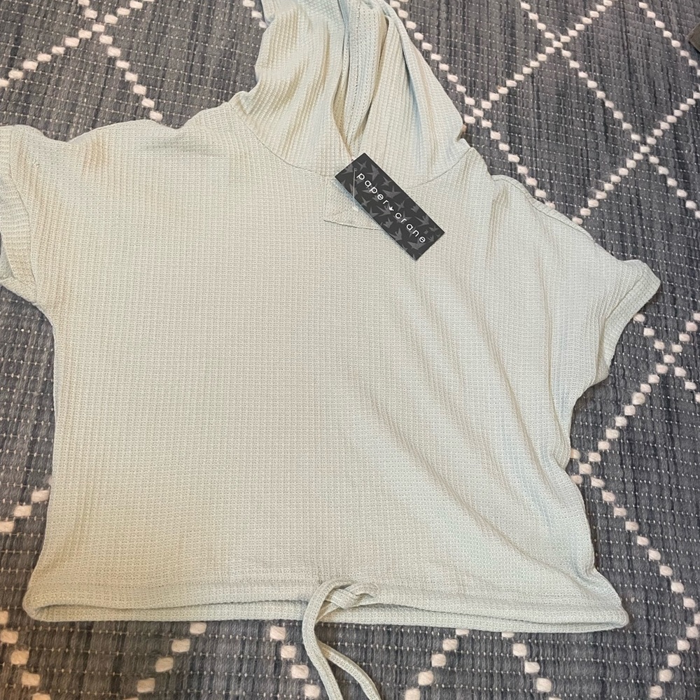 Never worn green sleeveless sweatshirt